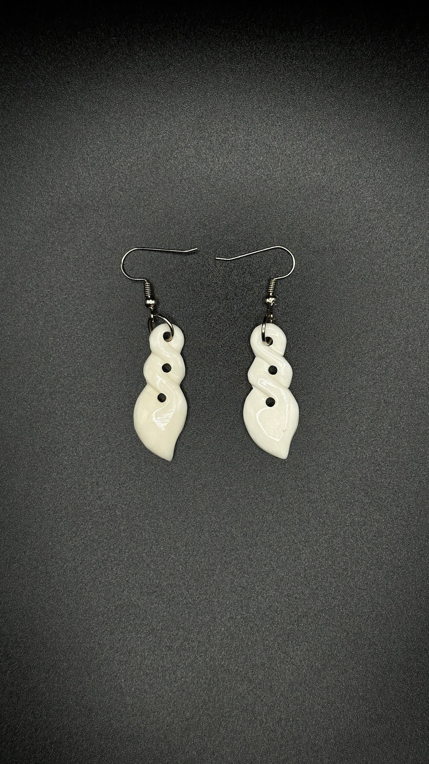 Bone earrings