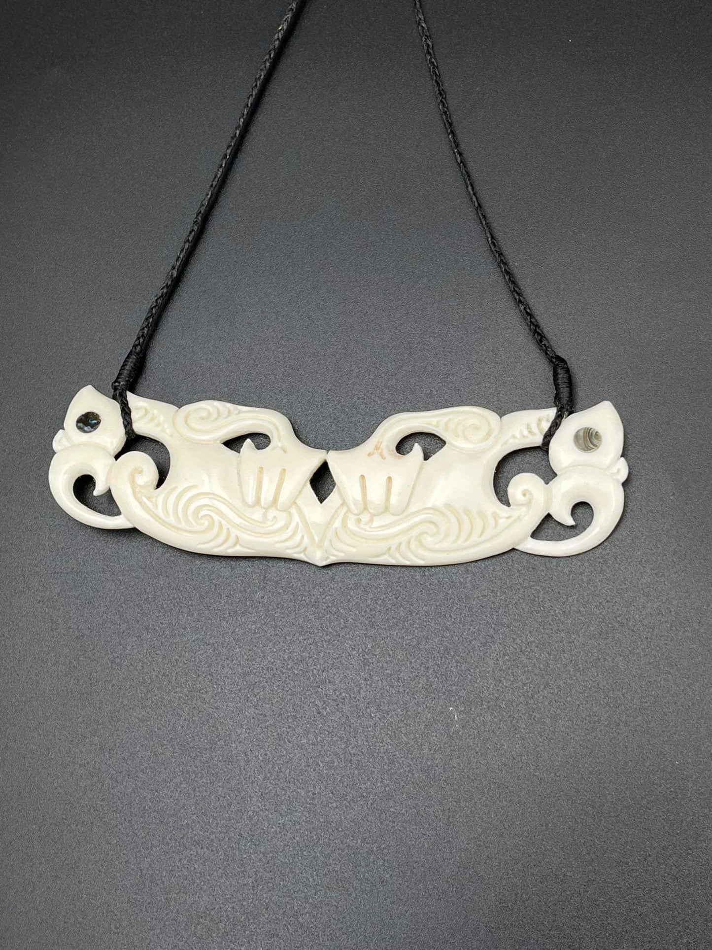 New Zealand Maori Necklace, Maori Bone Necklace