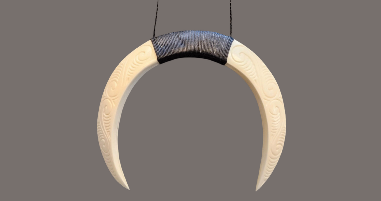 Bone Tusk/ Crescent Necklace