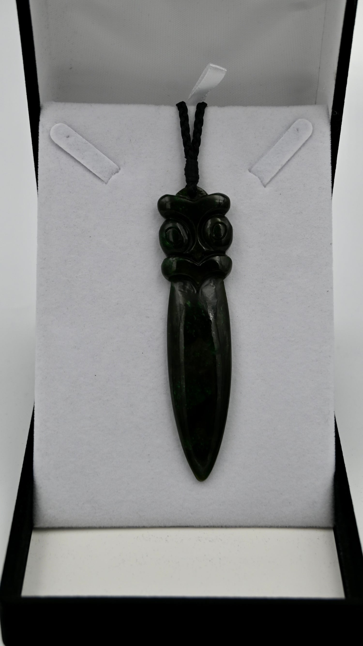 Wheku/Taiaha Head Pounamu Necklace