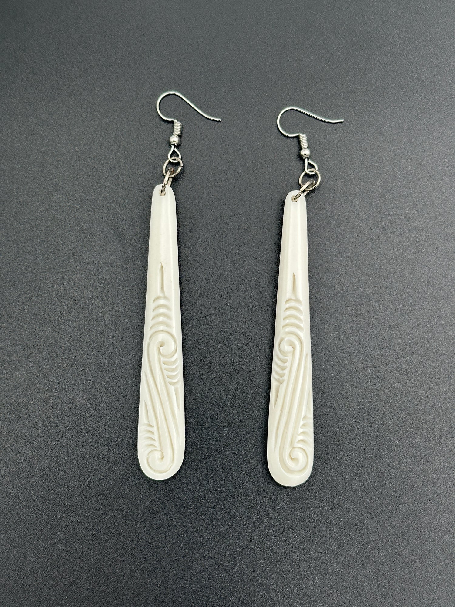 Bone earrings