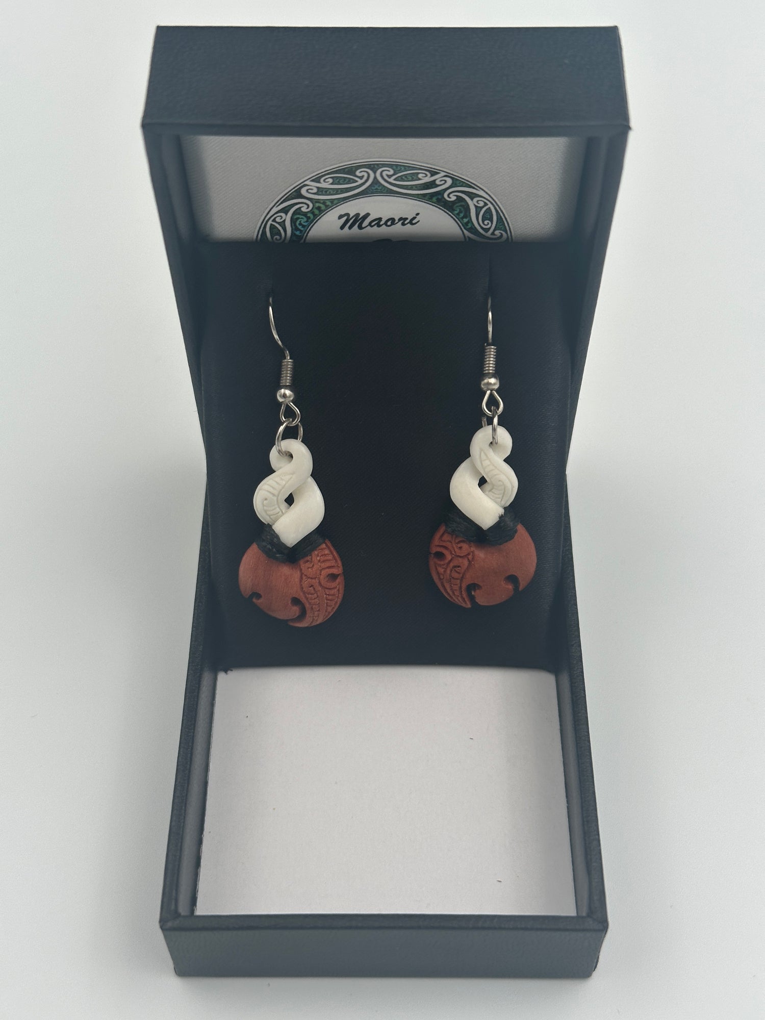 Wooden Bone Earrings