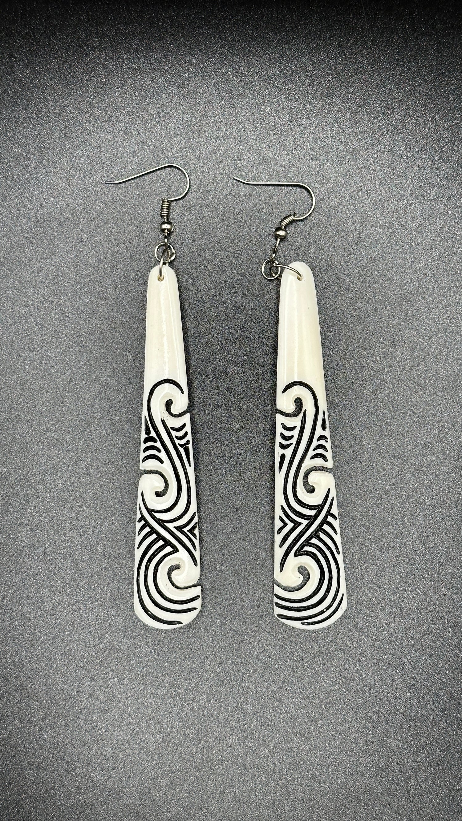 Intricate Bone Earrings