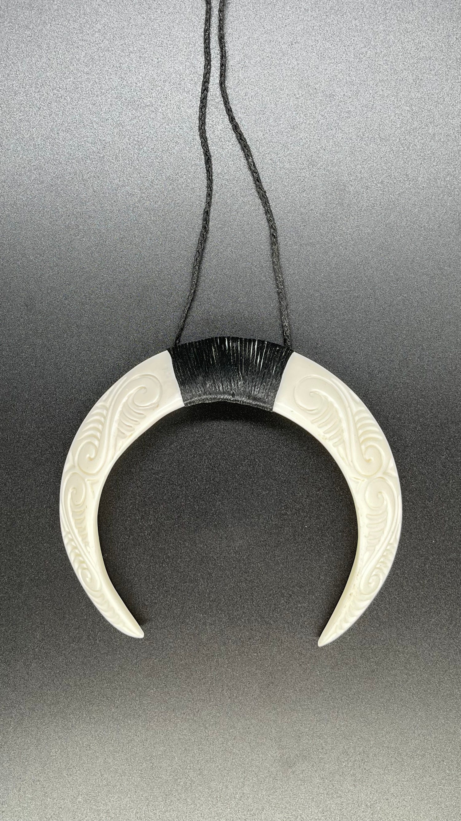 Bone Tusk/ Crescent Necklace