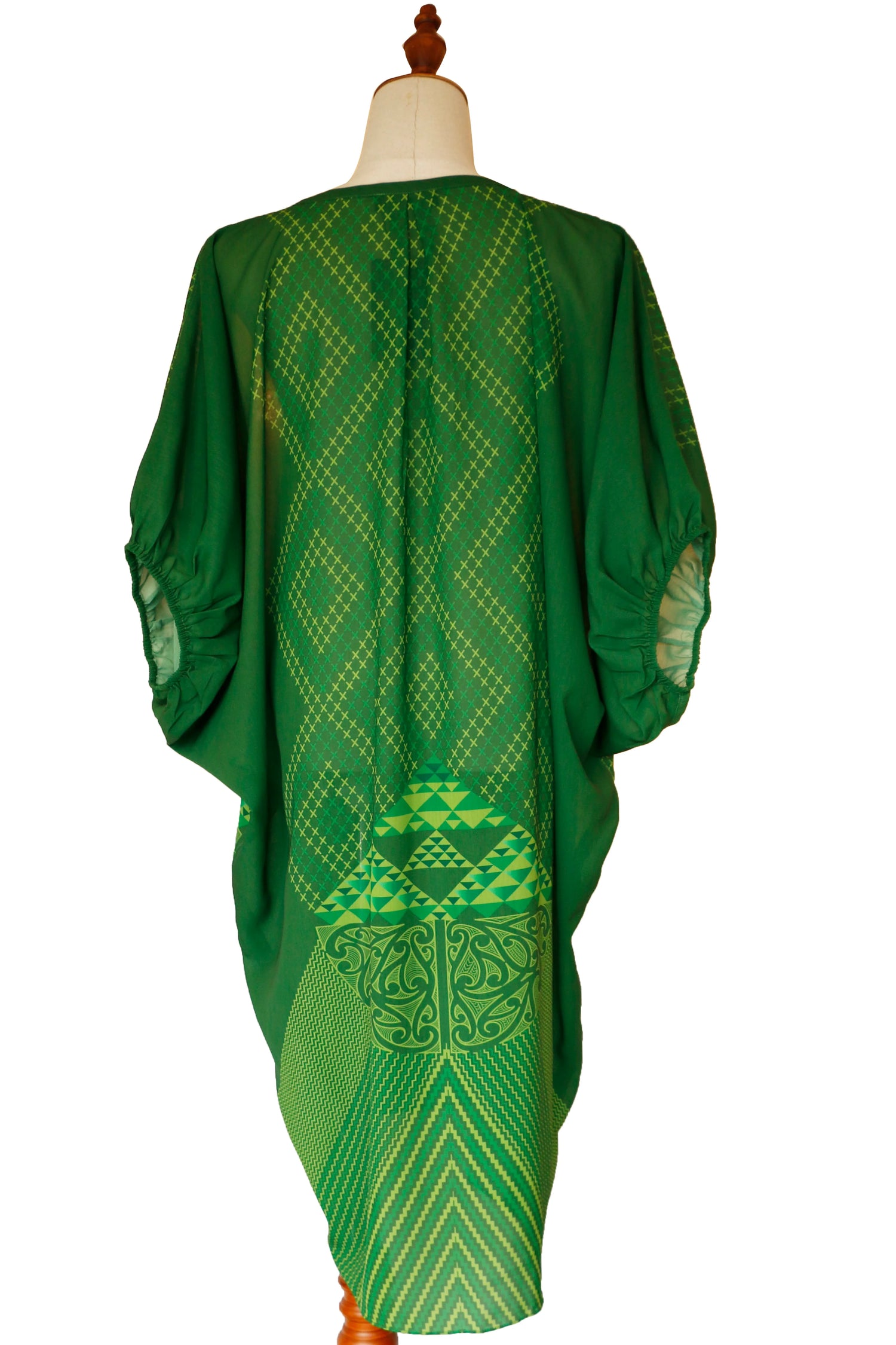 Long Kaftan Transcending Green Dress