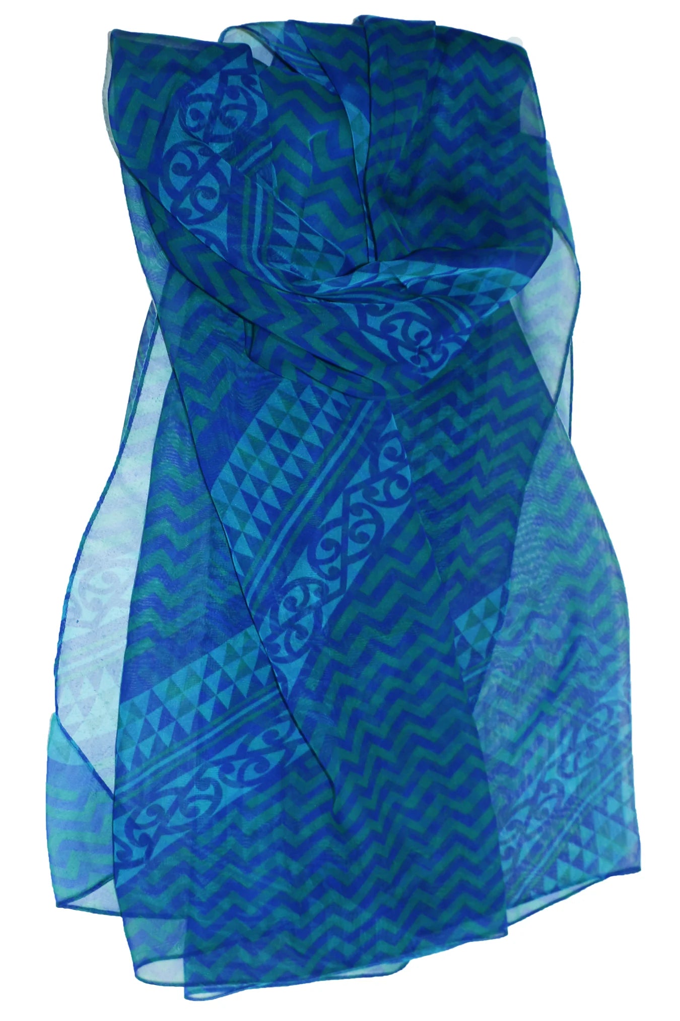 Scarf - Poutama Teal