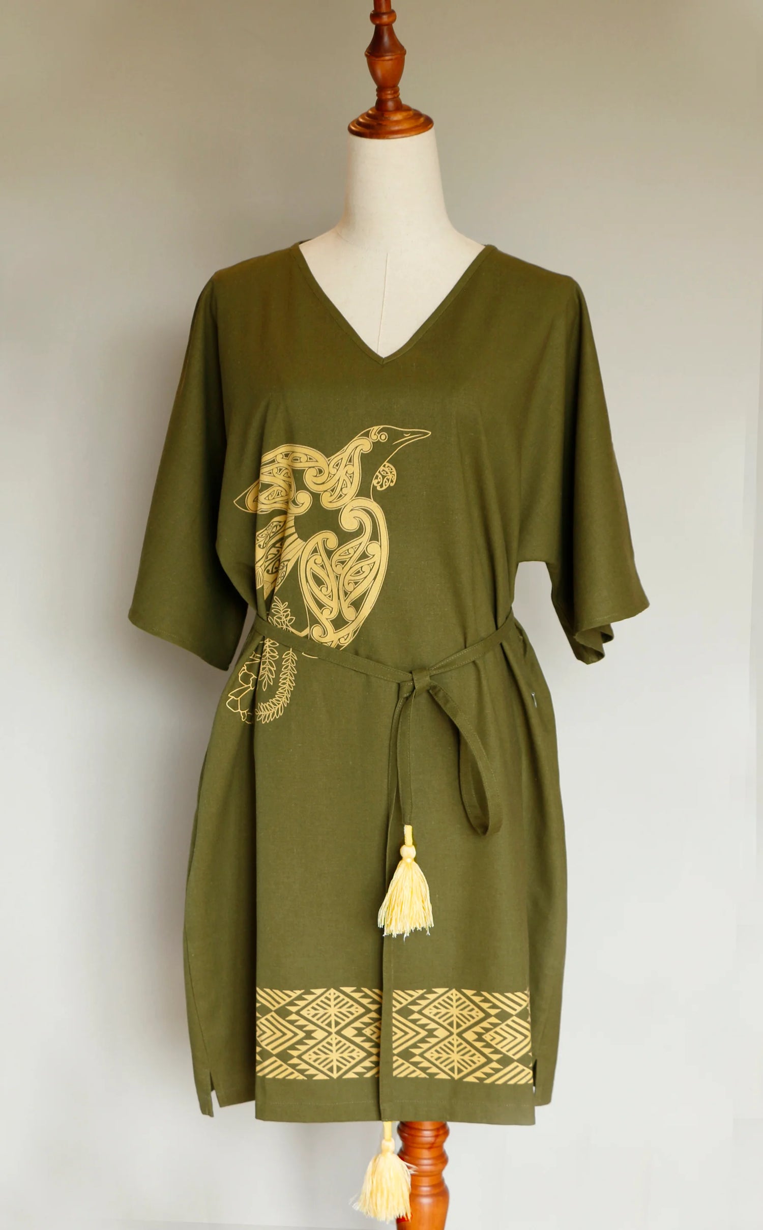 Tui Kimono Dress Olive