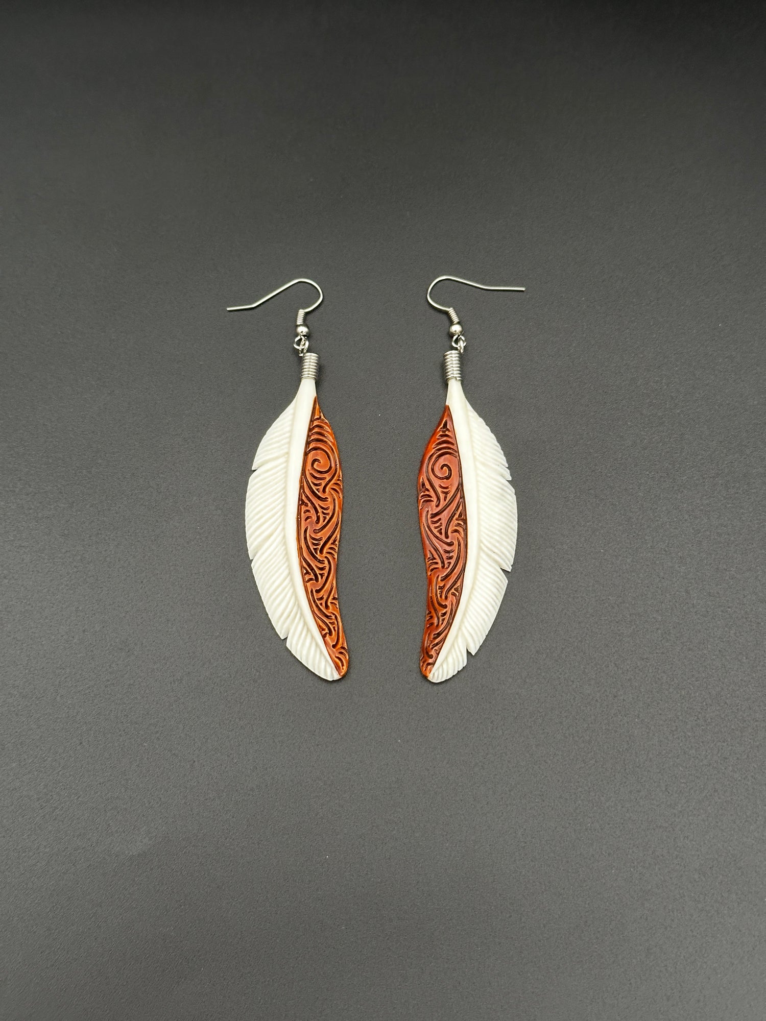 Intricate Bone Earrings