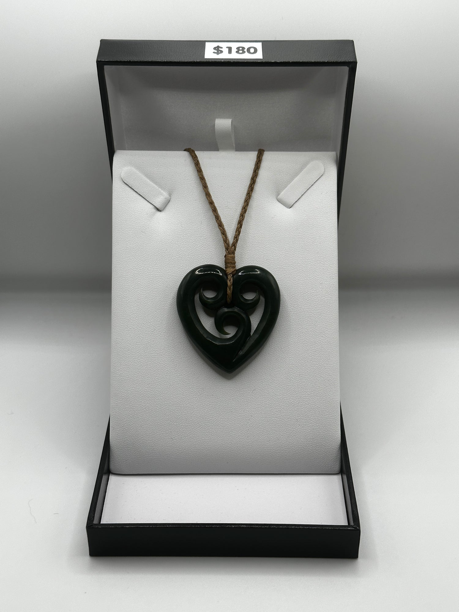 XS Triple Koru Heart Pounamu Necklace