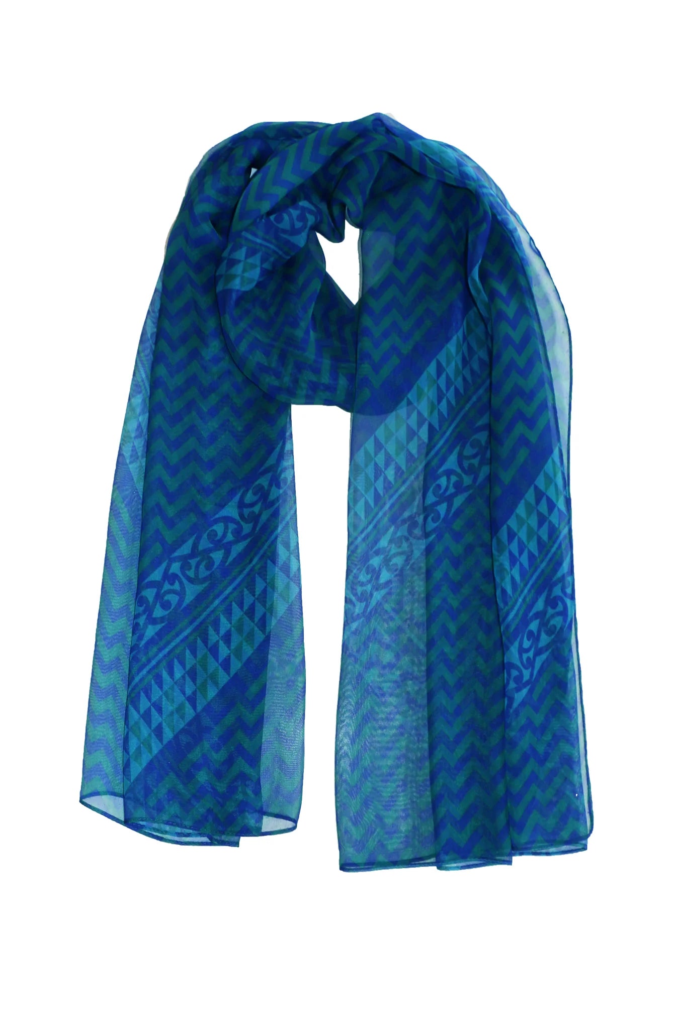 Scarf - Poutama Teal