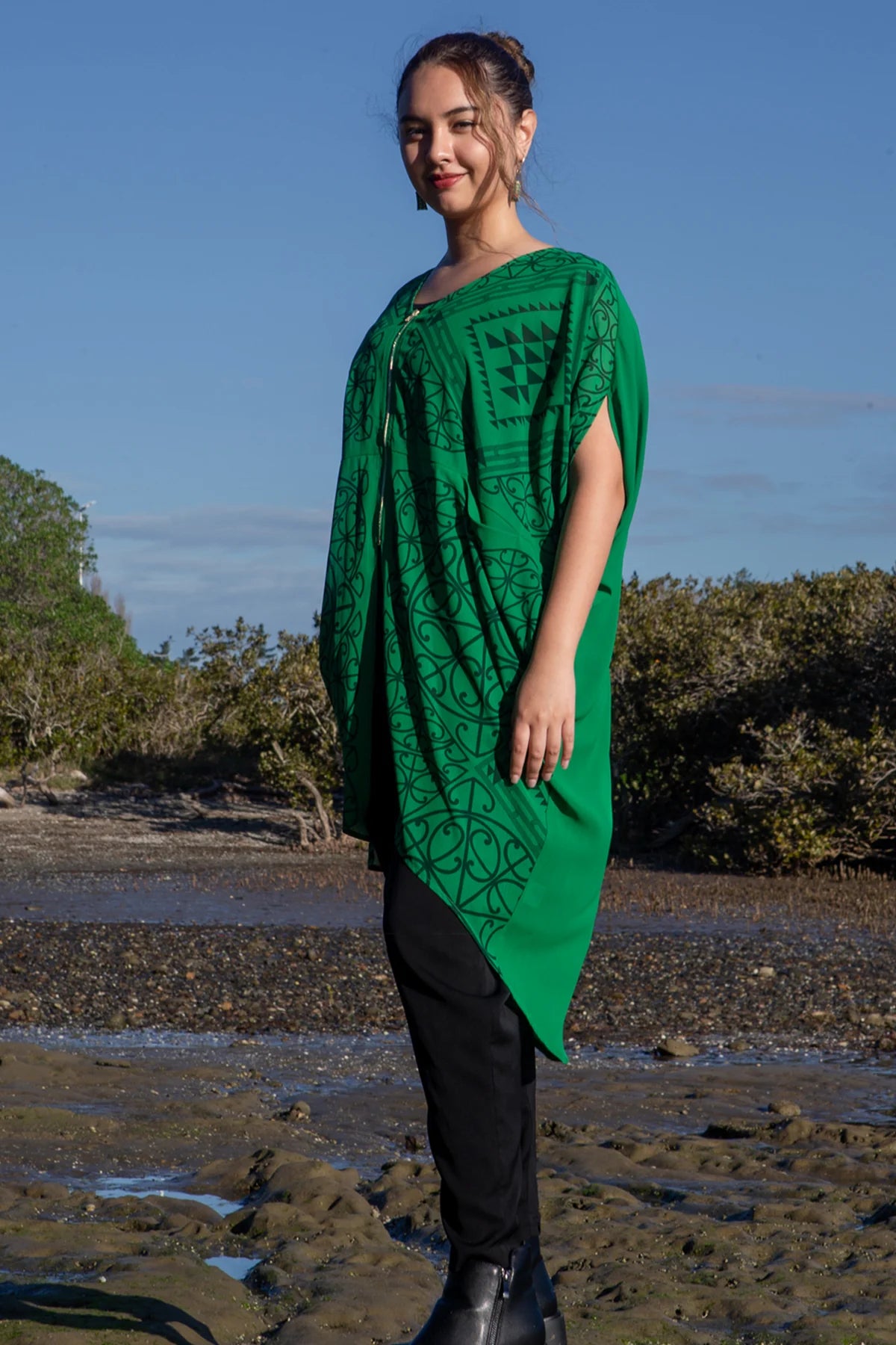 Putiputi Kaftan Irish Green