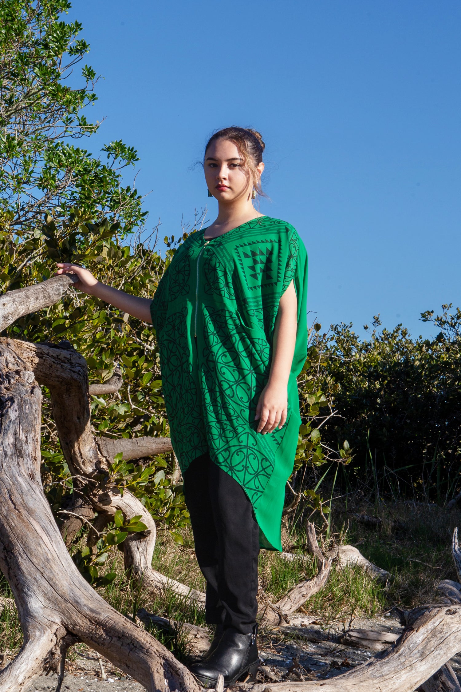 Putiputi Kaftan Irish Green