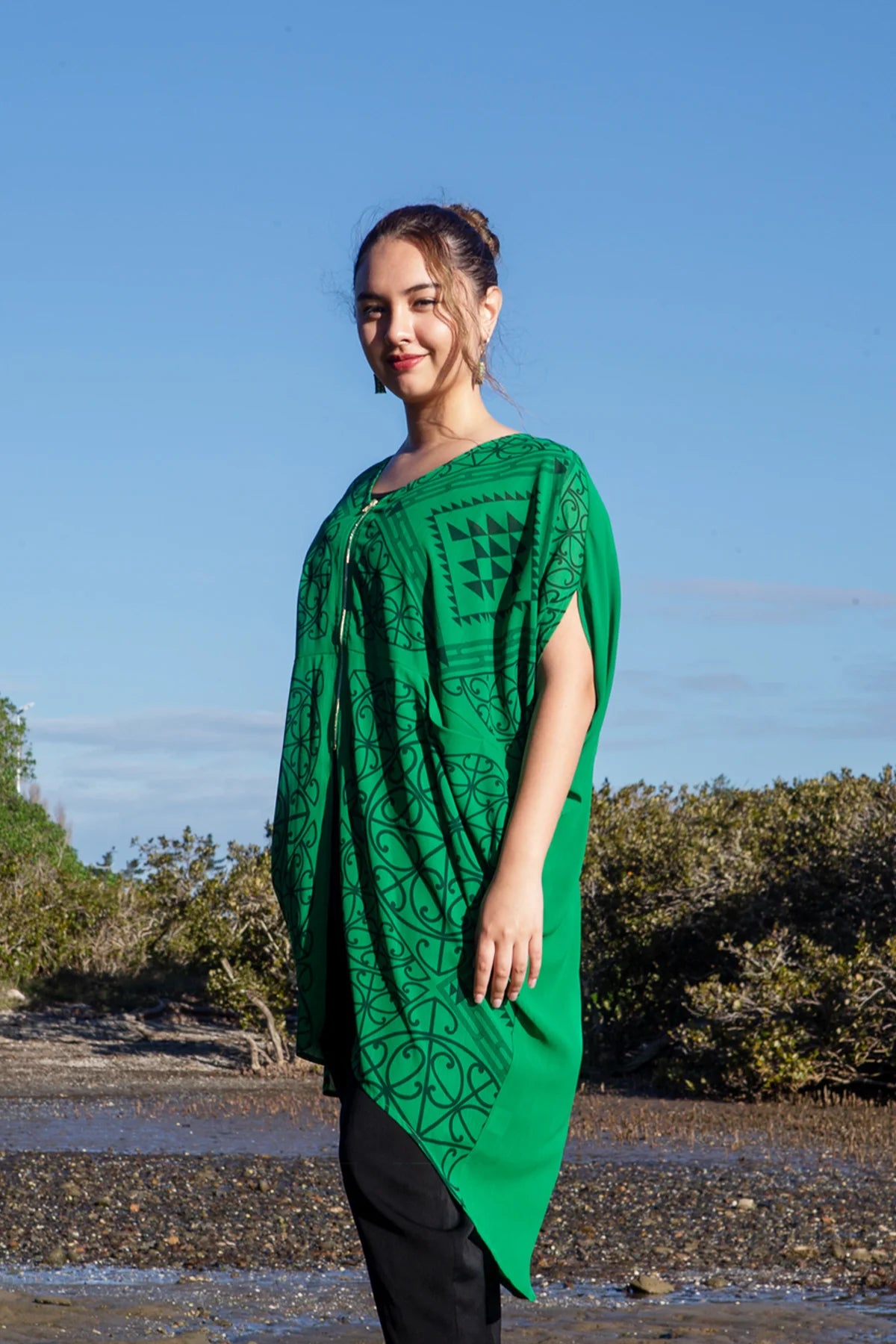 Putiputi Kaftan Irish Green