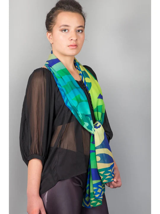 Scarf- Green Seed