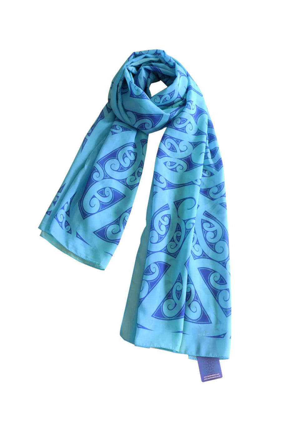 Scarf- Kowhaiwhai Teal